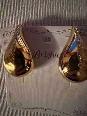 Nike gold tone post earrings by Brighton NWT